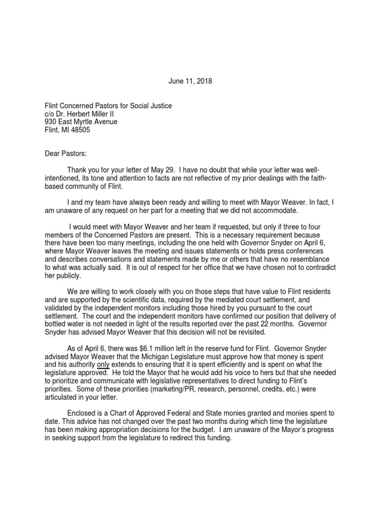 Final Response To Pastor Letter | PDF