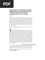 Perceptions of Disability and Their Impact Upon Involvement in Sport For People With Disabilities at All Levels