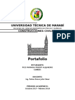 Universidad Técnica de Manabí PEA Construcciones Civiles