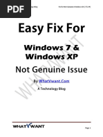 Not-genuine WINDOWS Lokcija