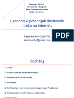 Prezentacija- Ekonomski Aspekt Društvenih Mreža