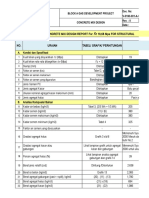 Mix Design SNI - F'C 18.68 Mpa (Fas - 0.5) - For Structure