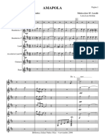 Amapola - Orquesta e Instrumentos - Solfeo y Cifra PDF