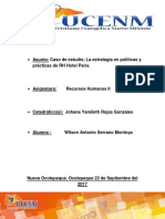 La estrategia en políticas y prácticas de RH del Hotel París