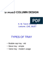 Staged Column Design: K. M. Tanvir Ahmmed Lecturer, Che, Buet
