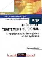 Théorie et Traitement du signal, tome 1 _ Représentation des signaux et des systèmes - Cours et exercices corrigés.pdf