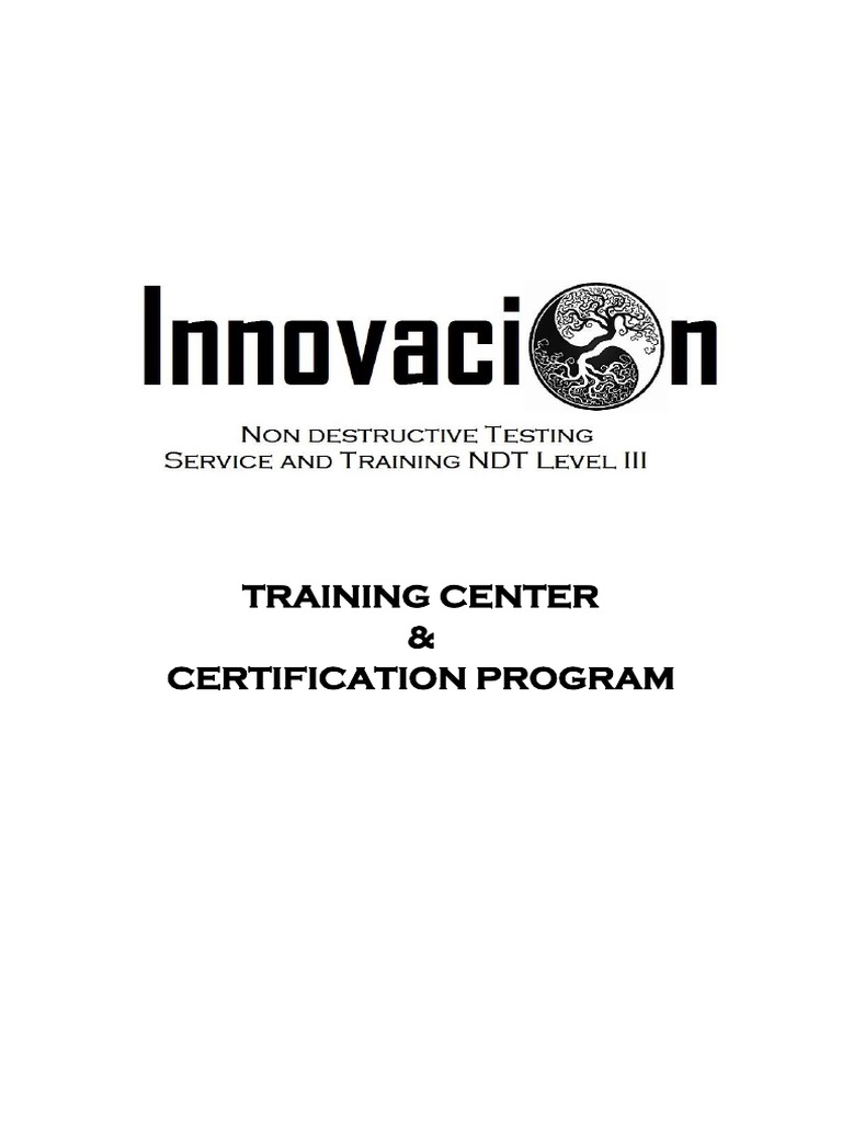Training Center & Certification Program | PDF