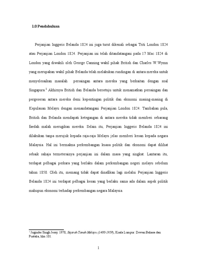 Perjanjian Inggeris Belanda Pdf