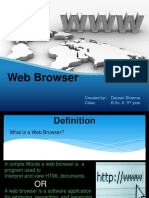 Web Browser: Created By:-Darpan Sharma Class B.Sc. It 3 Year