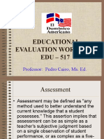 Educational Evaluation Workshop