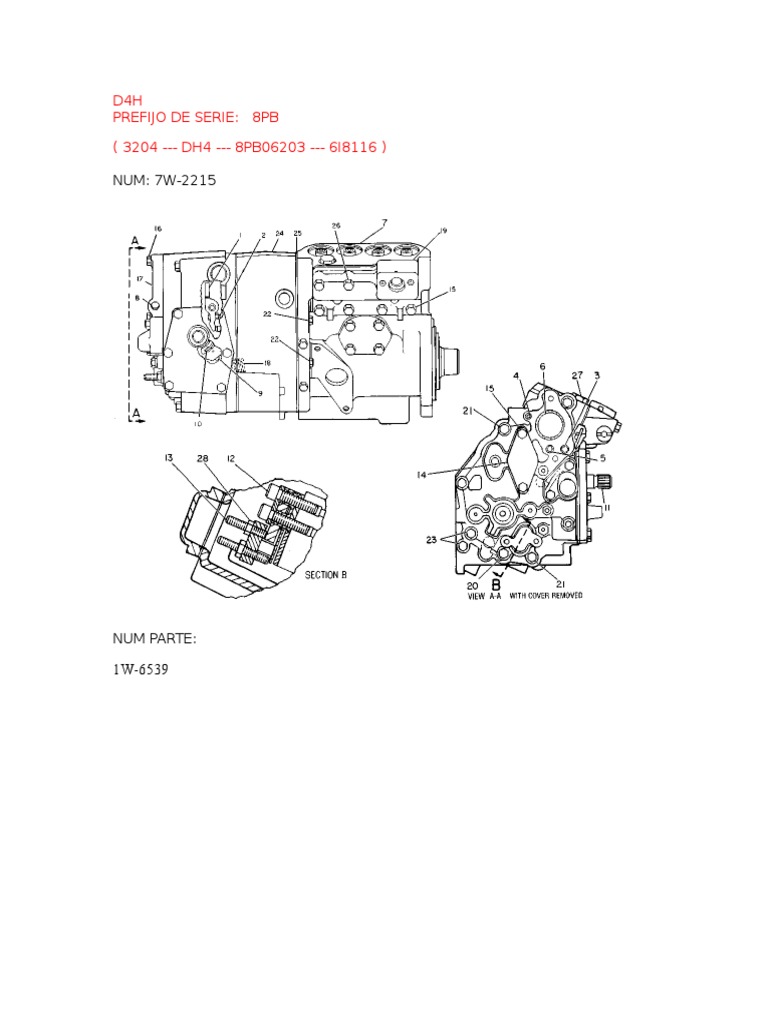 CAT 926 3204 Injection Pump Section PDF