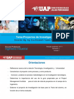 Diapositivas Proyectos de Investigacion III Unidad I Ok