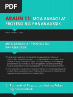 Kabanata I Mga Bahagi Ng Pananaliksik Pdf