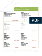 ACS Fundamentals - Curriculum Weekly Assignments Schedule - 2018