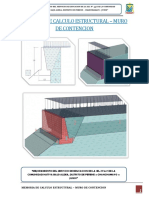 Memoria de Calculo de Muros de Contencion
