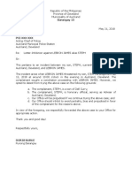 Barangay Letter of Inhibition