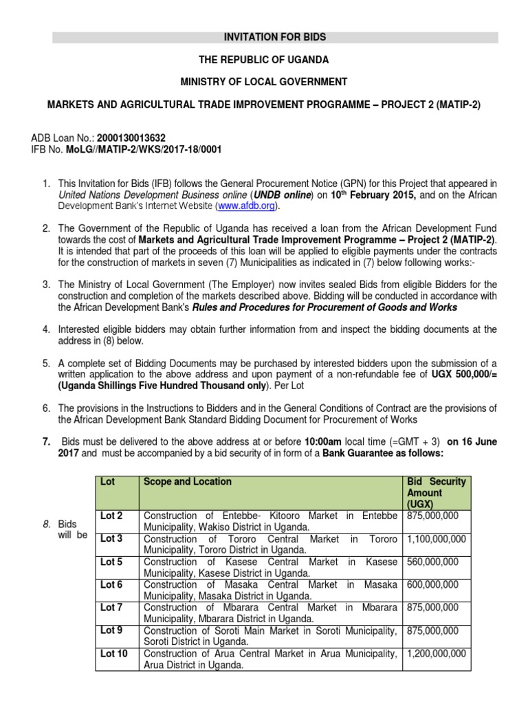 AOI - Uganda - Markets and Agricultural Trade Improvement Programme ...