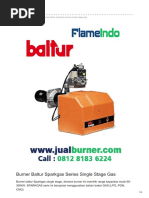 Jual Burner Baltur Sparkgas Series Single Stage Gas