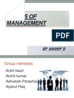Levels of Management: by Group 5