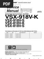 Pioneer - VSX 918v K - 818v K