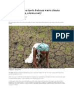 Farmer Suicides Rise in India As Warm Climate Damages Crops, Shows Study