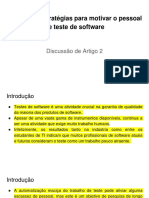 Desafios e Estratégias Para Motivar o Pessoal de Teste de Software