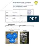 Calificación de una broca de perforación 9 1/2 IADC 211