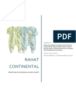 Consultancy Report of Rahat Continental (Clothing)