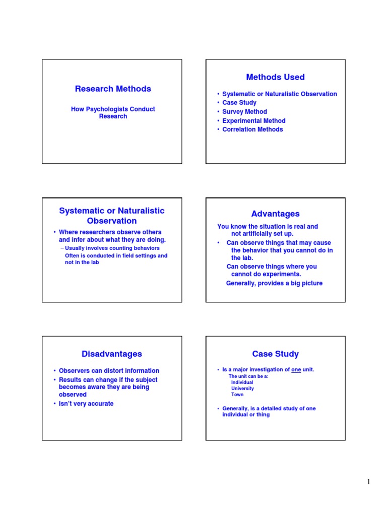 Research Methods 6 | PDF | Survey Methodology | Experiment