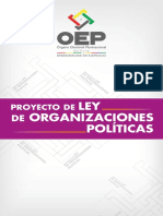 Proyecto Ley Organizaciones Politicas