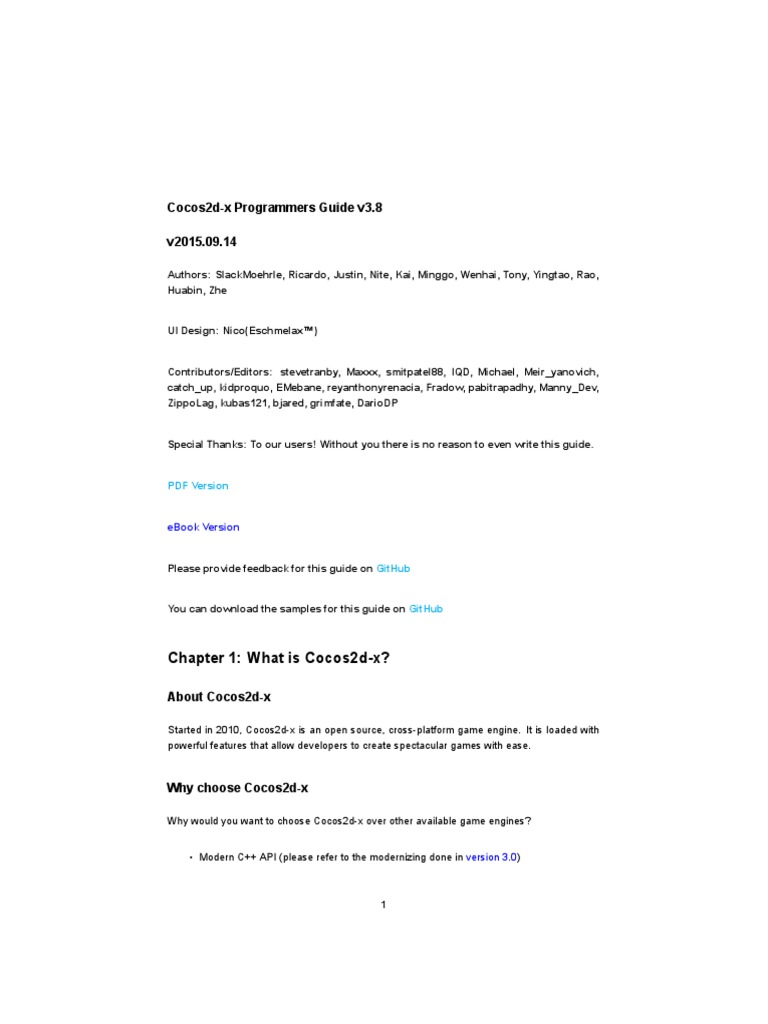 Cocos2d Programguide PDF | PDF | Cross Platform | Menu (Computing)