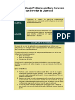 Identificación de Problemas de Red y Conexión Con Servidor de Licencias