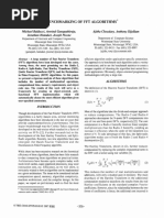 Benchmarking: of FFT Algorithms