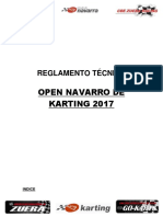 Reglamento Técnico Open Navarro de Karting 2017 Final