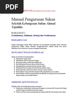 Manual Pen Gurus An Sukan Pdf