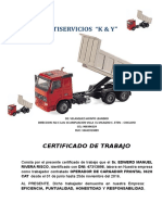 Certificado de Trabajo