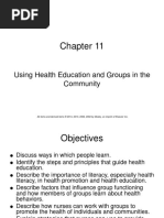 Using Health Education and Groups in The Community