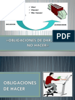 Obligaciones de Hacer