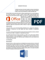 Microsoft Office 2016 y Sus Programas