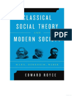 Classical Social Theory and Modern Society