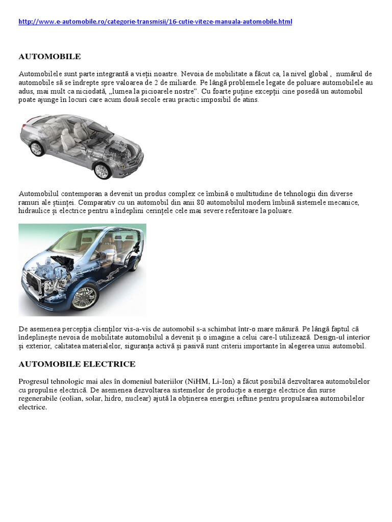 Un Vis Real E Automobile Ro