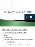 Dietary Calculations