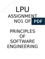Assignment No1 of Principles OF Software Engineering
