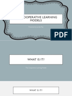 The Cooperative Learning Models: Presented by Jordan Ray