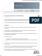 Pupal and Periapical Terminology