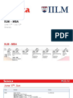 IILM - MBA Itinerary Week One