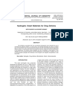Hydrogels: Smart Materials For Drug Delivery: Oriental Journal of Chemistry