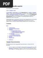 Diagonalizable Matrix
