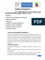 Informe Topografico