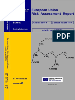 EDTA - European Union Risk Assessment Report